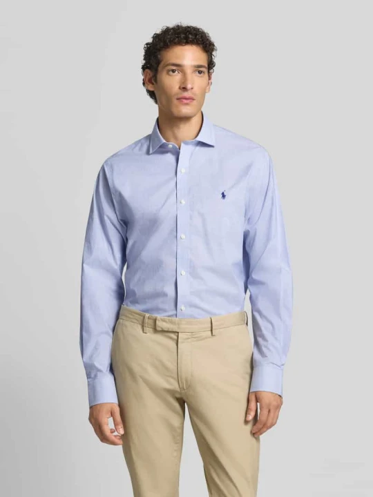 Zdjęcie produktu Koszula o kroju slim fit biznesowa z czystej bawełny Polo Ralph Lauren Jasnoniebieski