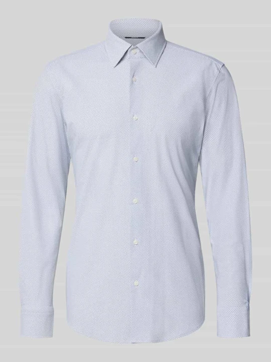 Zdjęcie produktu koszula o kroju slim fit biznesowa z kołnierzykiem typu kent model 'P-HANK-K_261' Boss Biały