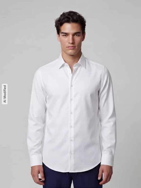 Zdjęcie produktu koszula o kroju slim fit z czystej bawełny model 'New Kent Patch' Seidensticker Biały