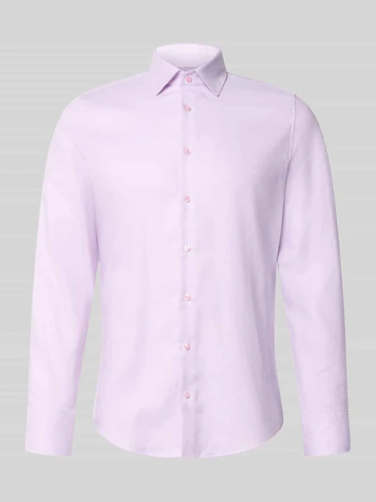 Zdjęcie produktu koszula o kroju slim fit z czystej bawełny model 'New Kent Patch' Seidensticker Różowawy