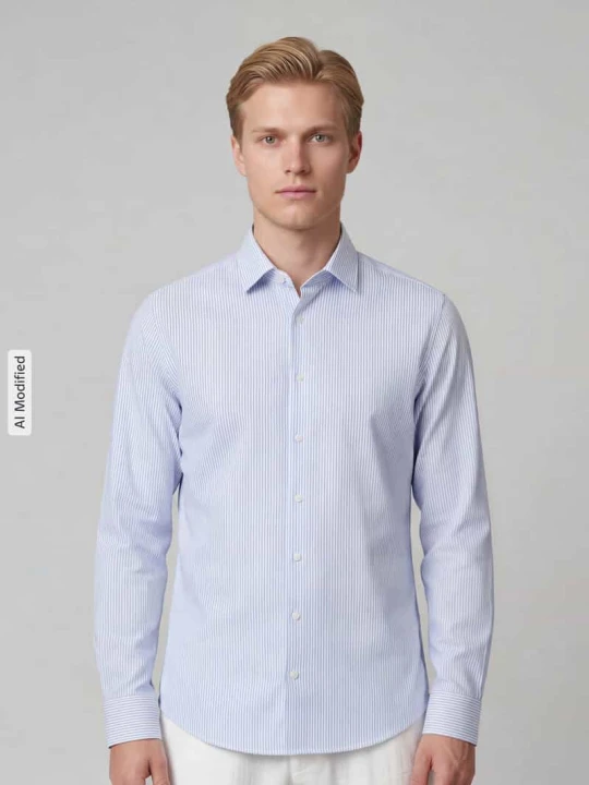Zdjęcie produktu Koszula o kroju slim fit z czystej bawełny model 'New Kent' Seidensticker Błękitny