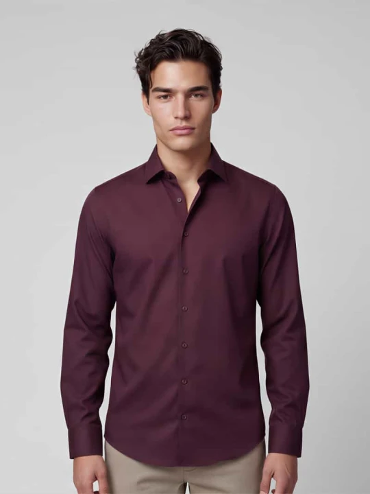 Zdjęcie produktu Koszula o kroju slim fit z czystej bawełny model 'New Kent' Seidensticker Bordowy