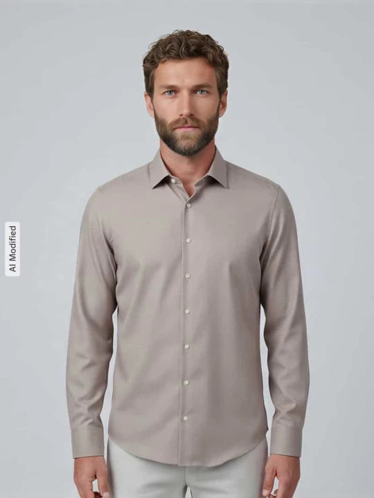 Zdjęcie produktu Koszula o kroju slim fit z czystej bawełny model 'New Kent' Seidensticker Piaskowy