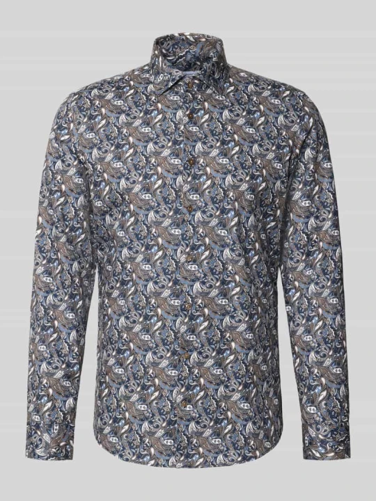Zdjęcie produktu Koszula o kroju slim fit z czystej bawełny model 'New Kent' Seidensticker Średniobrązowy