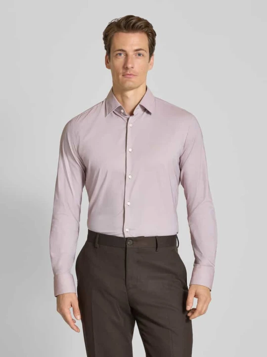 Zdjęcie produktu Koszula o kroju slim fit z jednorzędową listwą guzikową model ‘HANK’ Boss Piaskowy