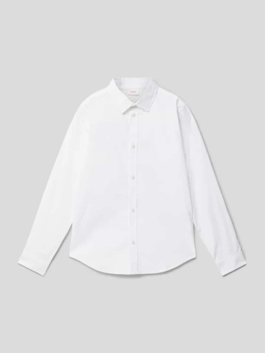 Zdjęcie produktu Koszula o kroju slim fit z kołnierzykiem typu kent s.Oliver Biały