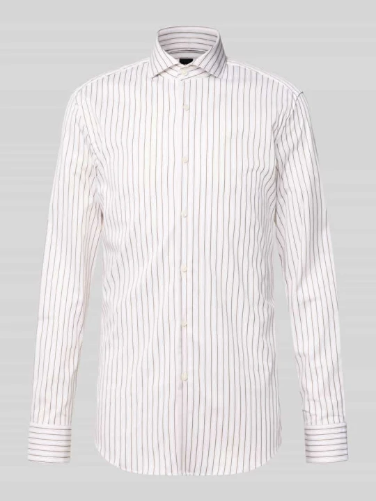 Zdjęcie produktu Koszula o kroju slim fit z mieszanki bawełny, koszula biznesowa model 'HANK' Boss Piaskowy