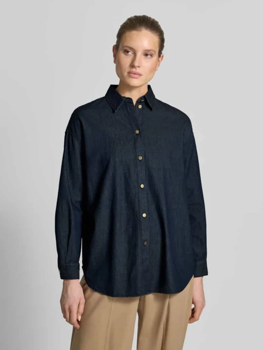 Zdjęcie produktu Koszula o luźnym kroju w stylu dżinsu Armani Exchange Jeansowy niebieski