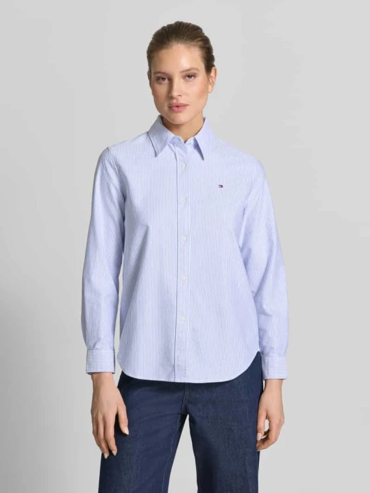 Zdjęcie produktu Koszula o luźnym kroju z czystej bawełny Tommy Hilfiger Jasnoniebieski