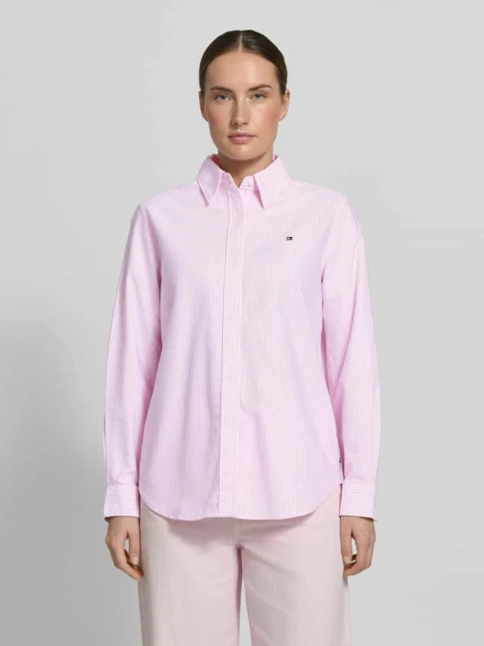 Zdjęcie produktu Koszula o luźnym kroju z czystej bawełny Tommy Hilfiger Różowy