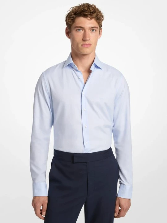 Zdjęcie produktu Koszula o wąskim kroju z bawełny dobby Michael Kors JASNONIEBIESKI (Niebieski)