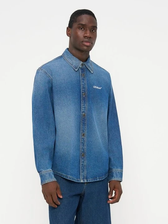 Zdjęcie produktu Koszula Off White jasnoniebieski melanż