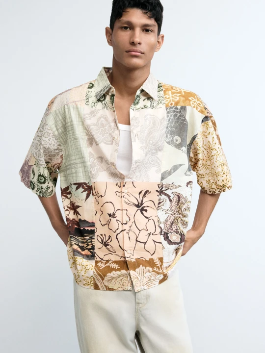 Zdjęcie produktu Koszula patch oriental Desigual biały