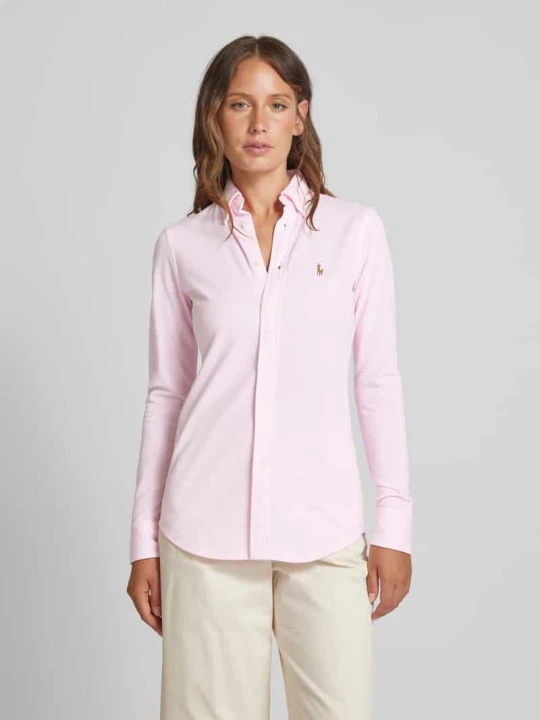 Zdjęcie produktu Bluzka koszulowa polo z kołnierzykiem typu button down Polo Ralph Lauren Jasnoróżowy
