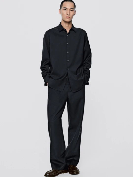 Zdjęcie produktu Koszula Regular Fit – Limited Edition - Granatowy - Massimo Dutti - Male