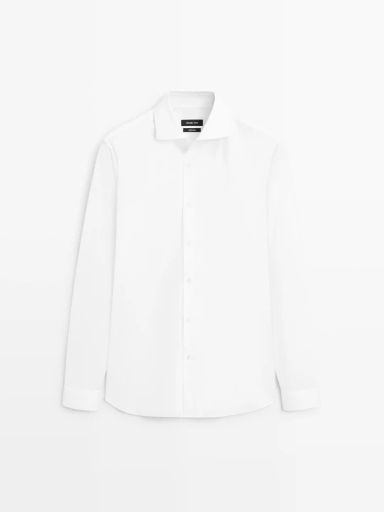 Zdjęcie produktu Koszula Regular Fit Ze 100% Bawełny - Biały - Massimo Dutti - Male