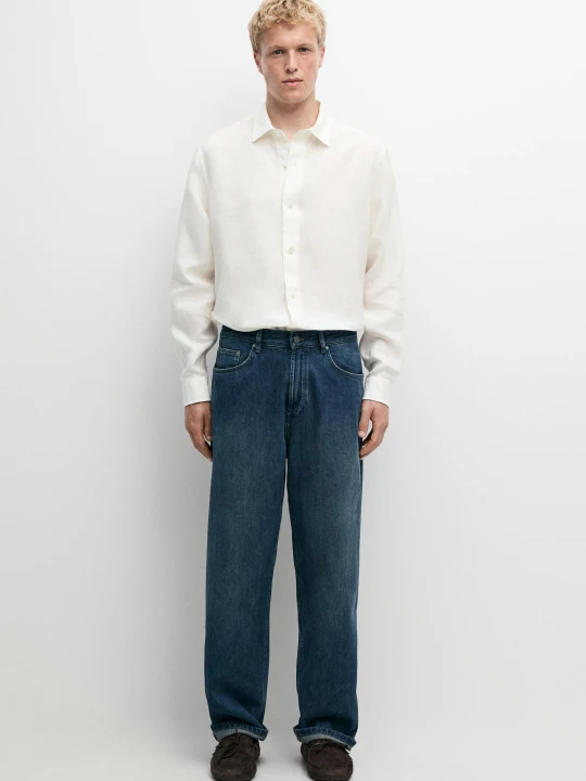 Zdjęcie produktu Koszula Regular Fit Ze 100% Lnu - Surowy - Massimo Dutti - Male