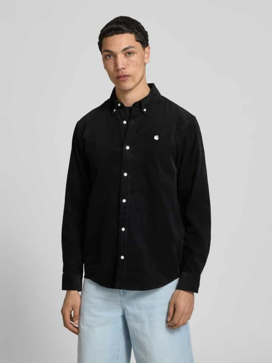 Zdjęcie produktu Koszula rekreacyjna o kroju regular fit z sztruksu z kołnierzykiem button-down Carhartt WIP Czarny