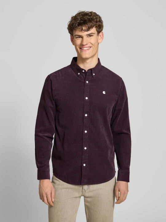 Zdjęcie produktu Koszula rekreacyjna o kroju regular fit z sztruksu z kołnierzykiem button-down Carhartt WIP Śliwkowy