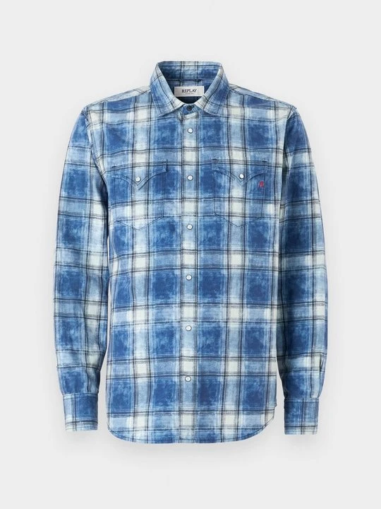 Zdjęcie produktu Koszula Replay niebieski denim