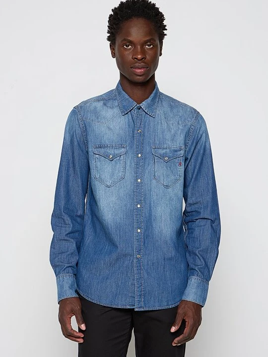 Zdjęcie produktu Koszula Replay niebieski denim