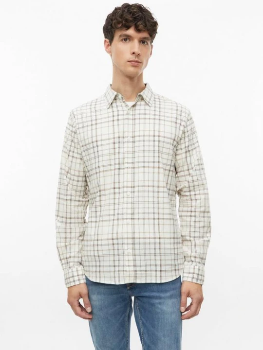 Zdjęcie produktu Slim Fit: Miękka koszula w kratkę z elastycznej bawełny s.Oliver