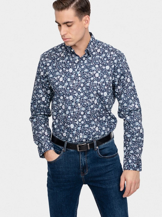 Zdjęcie produktu Koszula SIMONE 01832A75FRA Giacomo Conti granatowy