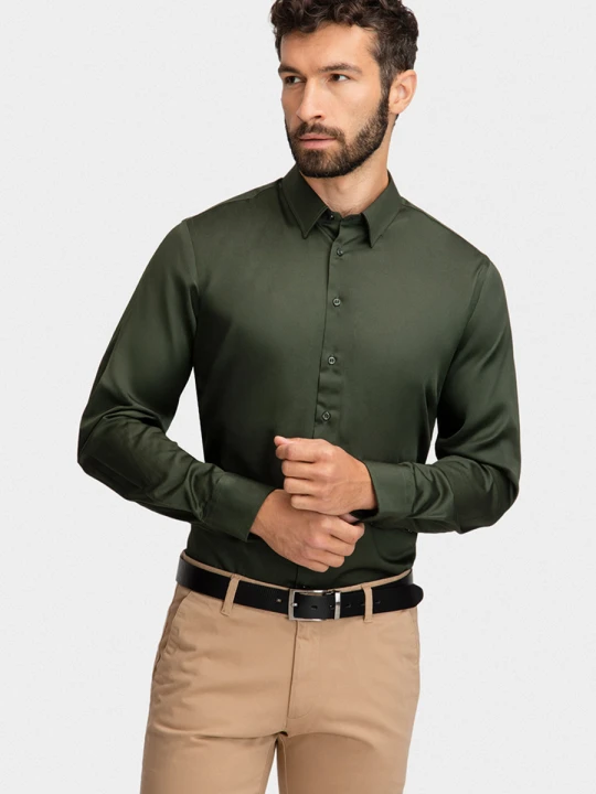 Zdjęcie produktu Koszula SIMONE Slim 01421A60GSB Giacomo Conti zielony