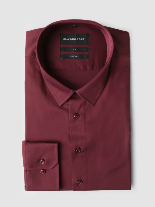 Zdjęcie produktu Koszula SIMONE Slim 01421B55GSB Giacomo Conti bordowy