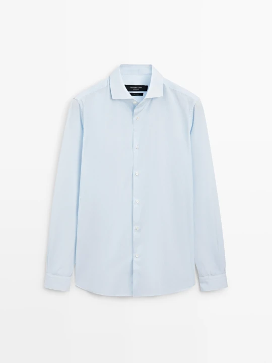Zdjęcie produktu Koszula Slim Fit W Kratkę Vichy - Błękitny - Massimo Dutti - Male