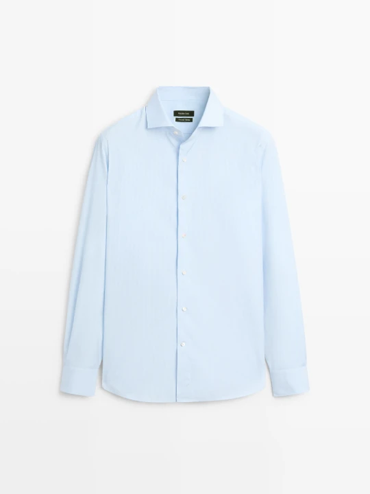 Zdjęcie produktu Koszula Slim Fit W Paski Tailored Fit - Błękitny - Massimo Dutti - Male
