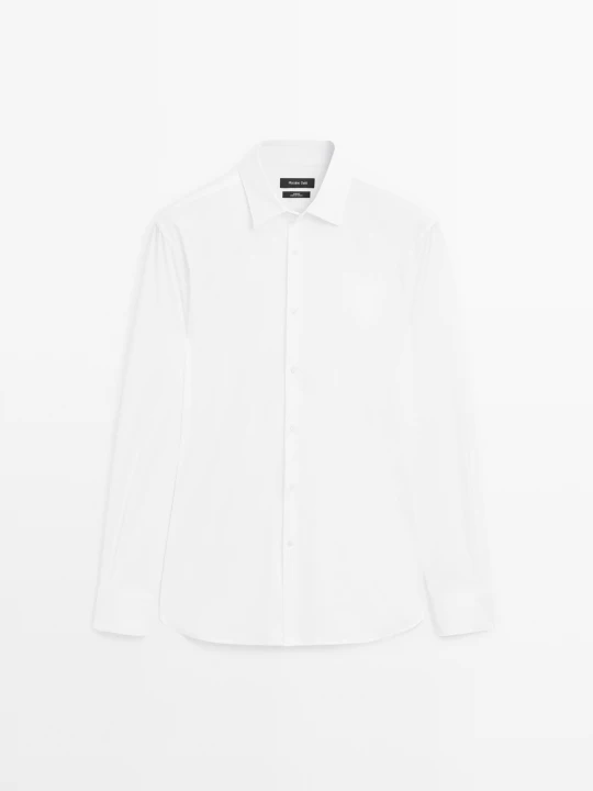 Zdjęcie produktu Koszula Slim Ze Stretchem - Biały - Massimo Dutti - Male