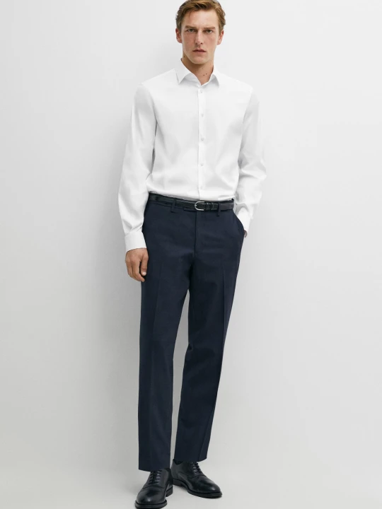 Zdjęcie produktu Koszula Slim Ze Stretchem - Biały - Massimo Dutti - Male