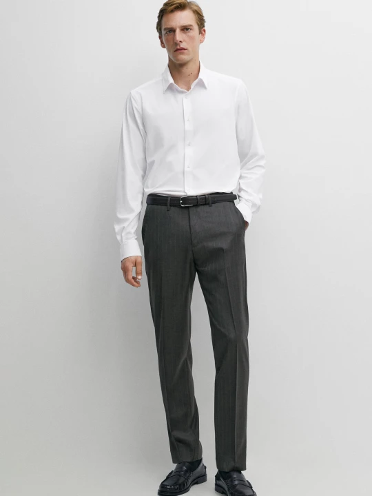 Zdjęcie produktu Koszula Slim Ze Stretchem - Biały - Massimo Dutti - Male