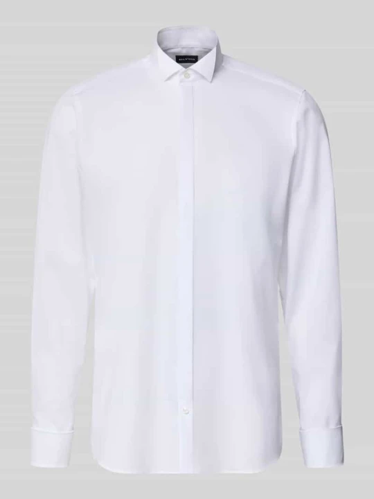 Zdjęcie produktu Koszula smokingowa o kroju slim fit z popeliny z dodatkiem streczu OLYMP Level 5 Biały