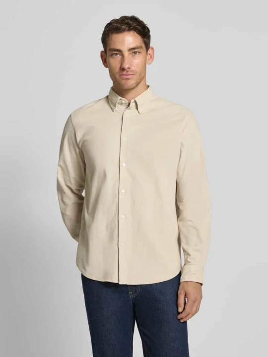 Zdjęcie produktu Koszula sztruksowa o kroju regular fit z czystej bawełny model ‘DANNI’ Selected Homme Złamany biały