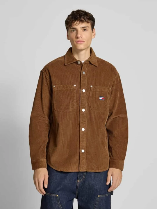 Zdjęcie produktu Koszula sztruksowa o kroju relaxed fit z czystej bawełny Tommy Jeans Średniobrązowy