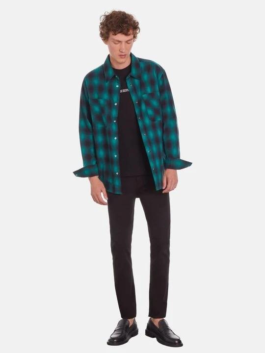Zdjęcie produktu Koszula The Kooples ciemnozielony melanż