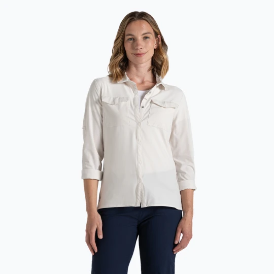 Zdjęcie produktu Koszula trekkingowa damska Craghoppers NosiLife Pro Long Sleeved Shirt III seasalt Biały