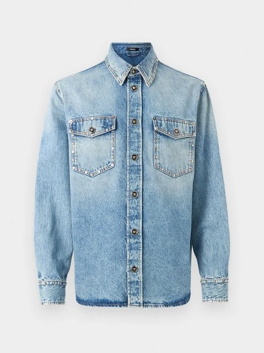 Zdjęcie produktu Koszula Versace niebieski denim