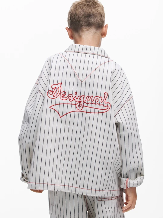 Zdjęcie produktu Koszulka polo w paski Desigual biały