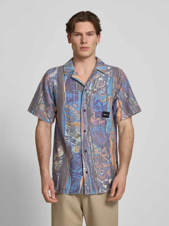 Zdjęcie produktu Koszula w stylu casual o kroju regular fit w wyglądzie dzianiny COLUCCI Niebieski