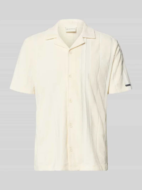 Zdjęcie produktu Koszula w stylu casual o kroju regular fit z frotté wyglądem Tom Tailor Złamany biały