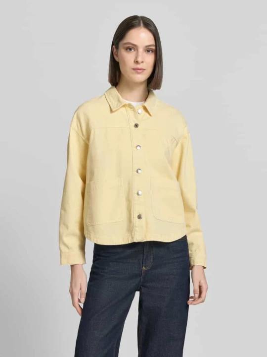 Zdjęcie produktu Koszula wierzchnia o kroju regular fit z czystej bawełny model 'JAMIE' Vero Moda Jasnożółty