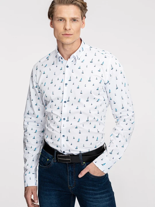 Zdjęcie produktu Koszula XAVIERO KDBS001300 Giacomo Conti bialy