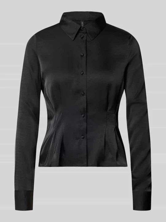 Zdjęcie produktu Koszula z długim rękawem o satynowym wyglądzie, krój regular fit Model „MIRO” Vero Moda Czarny