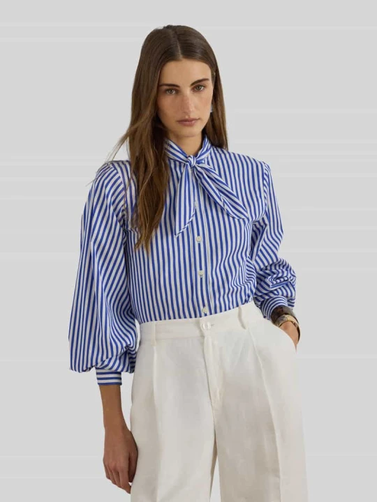 Zdjęcie produktu Koszula z długim rękawem z czystej bawełny o kroju regular fit Lauren Ralph Lauren Jasnoniebieski