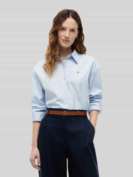 Zdjęcie produktu Koszula z długim rękawem z czystej bawełny o kroju regular fit Tommy Hilfiger Jasnoniebieski