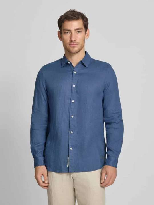 Zdjęcie produktu Koszula z lnu o kroju regular fit z czystego lnu model 'CORE' Scotch & Soda Jeansowy niebieski