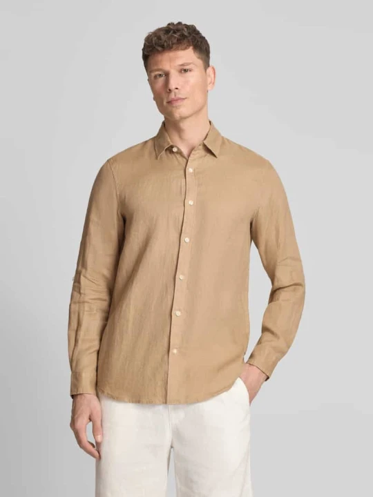 Zdjęcie produktu Koszula z lnu o kroju regular fit z czystego lnu model 'CORE' Scotch & Soda Jasnobrązowy
